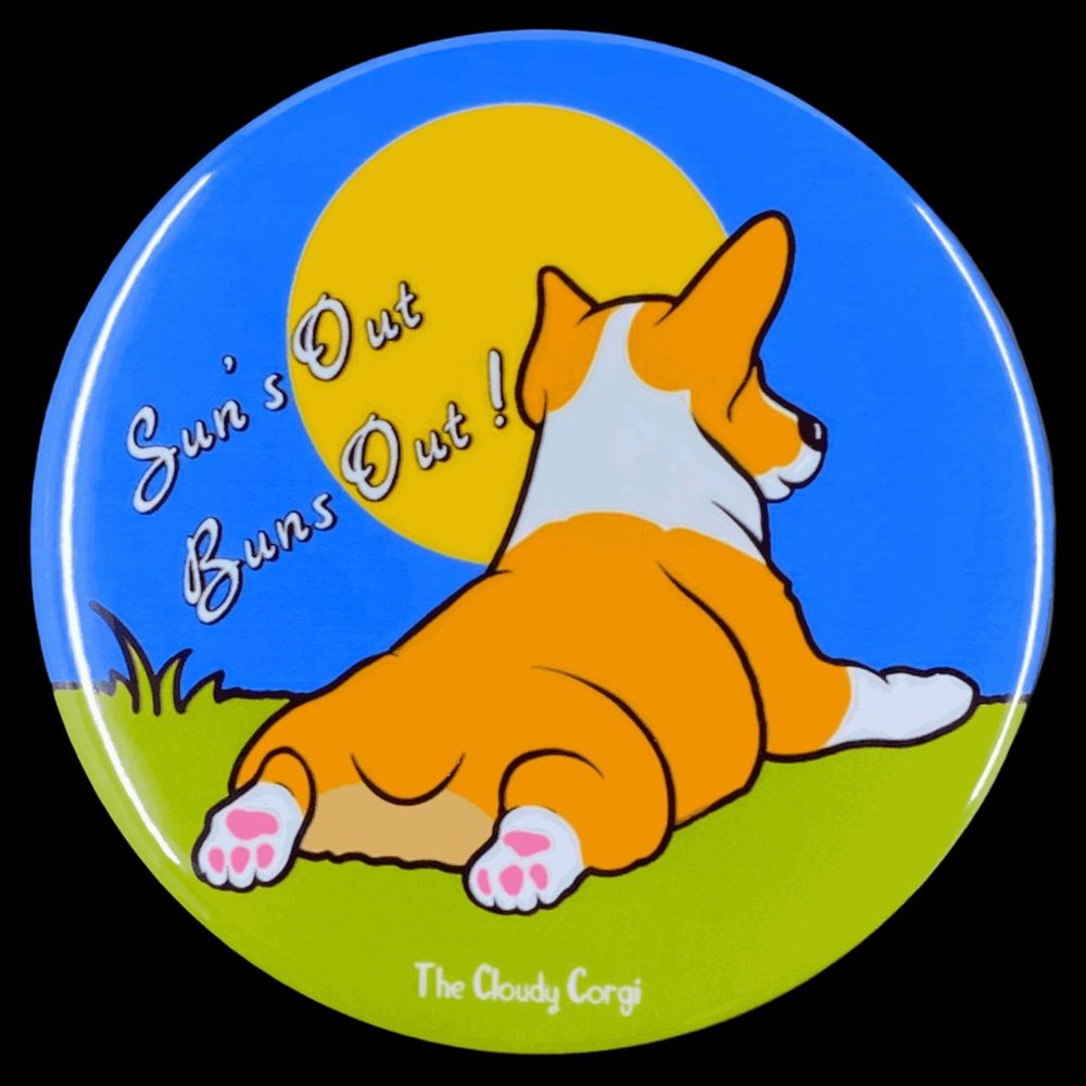 Corgi Dog Funny Pinback Button Badge Accessories